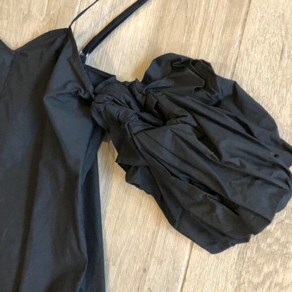 JW ANDERSON WOMEN BLACK OFF THE SHOULDER CAMISOLE TOP Size UK 6/ US XS - Picture 5 of 12